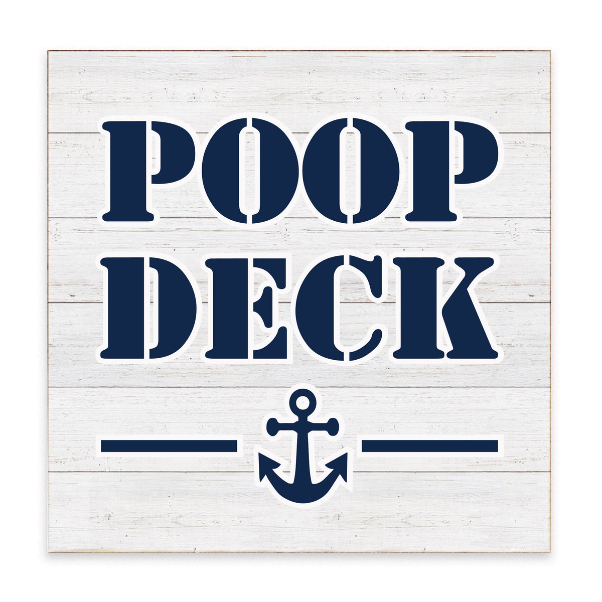 Poop Deck Block Sign