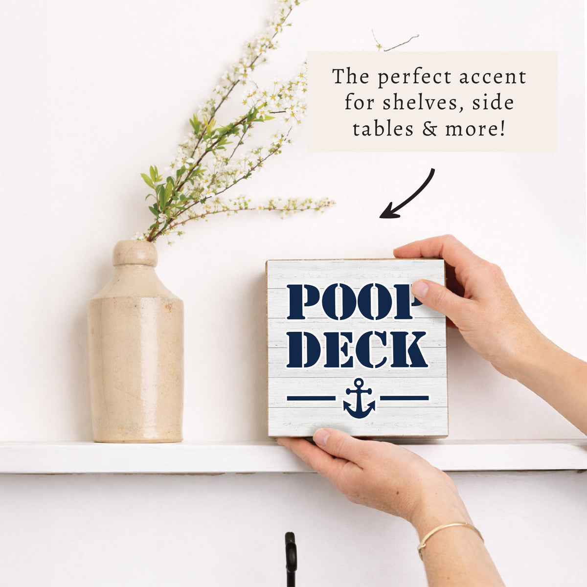 Poop Deck Block Sign