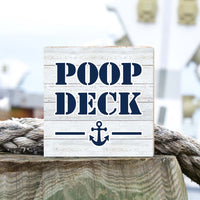 Poop Deck Block Sign