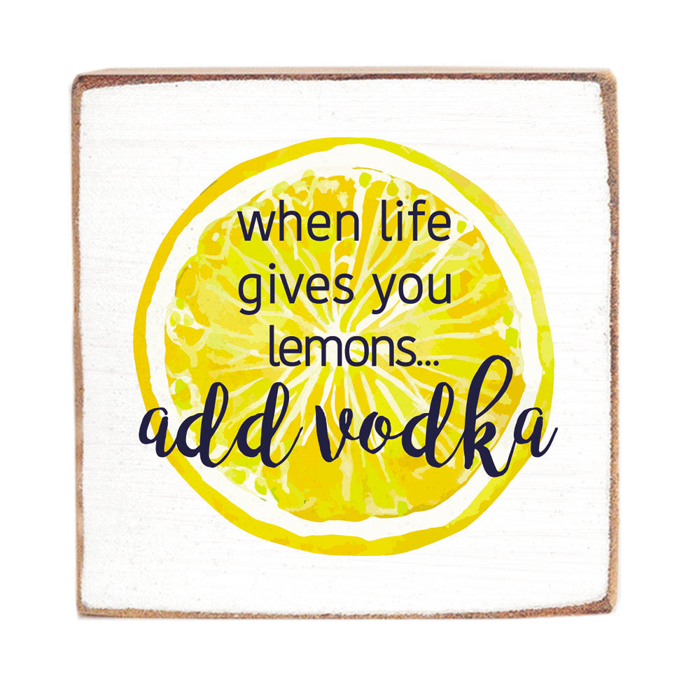 Add Vodka Block Sign