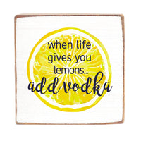 Add Vodka Block Sign