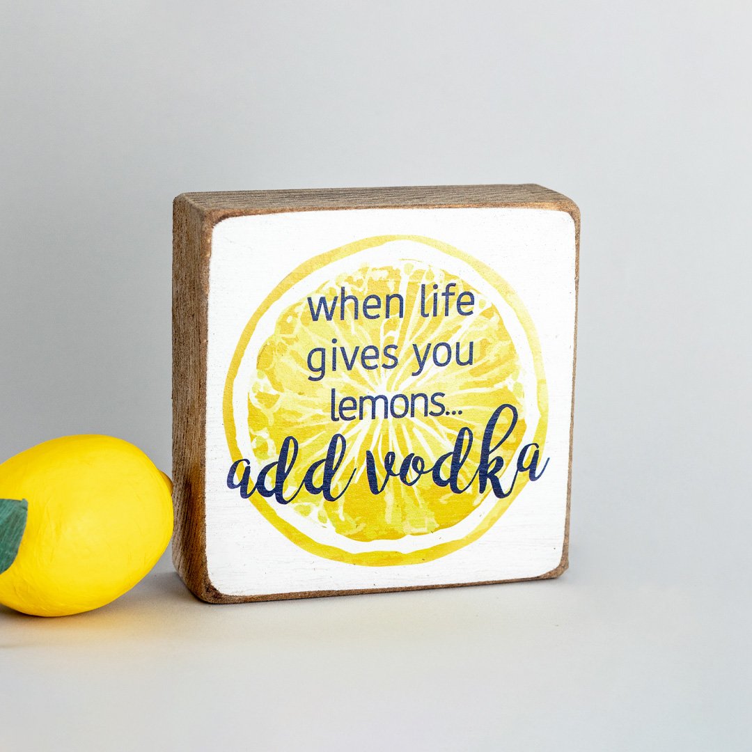 Add Vodka Block Sign