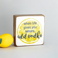 Add Vodka Block Sign