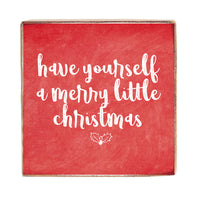 Merry Little Christmas Block Sign