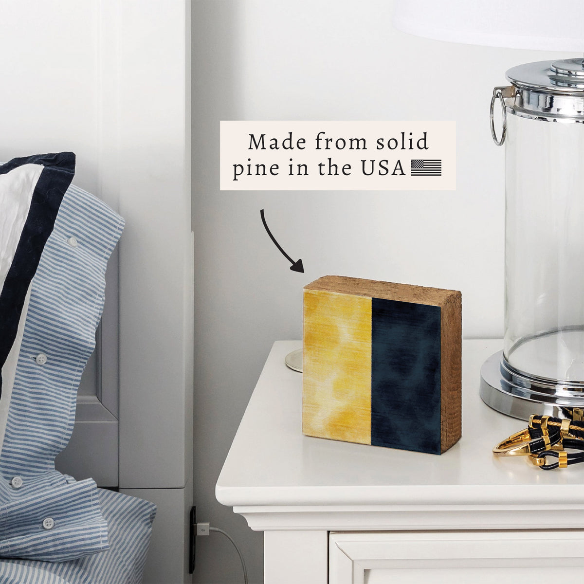 Nautical Flag Letter Block