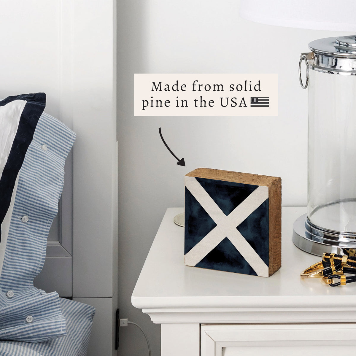 Nautical Flag Letter Block
