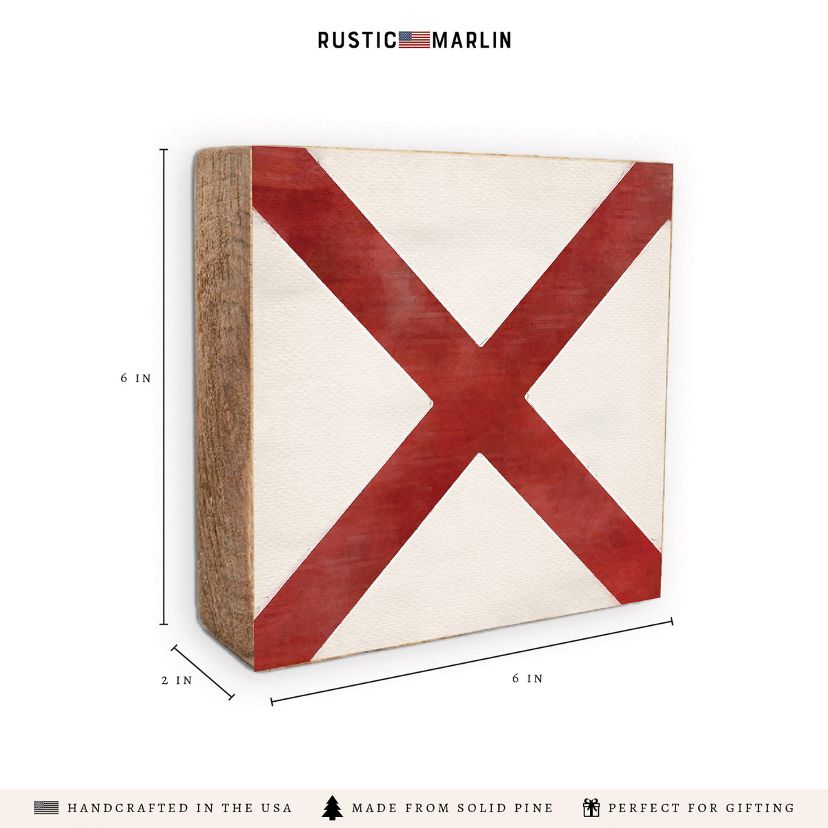 Nautical Flag Letter Block