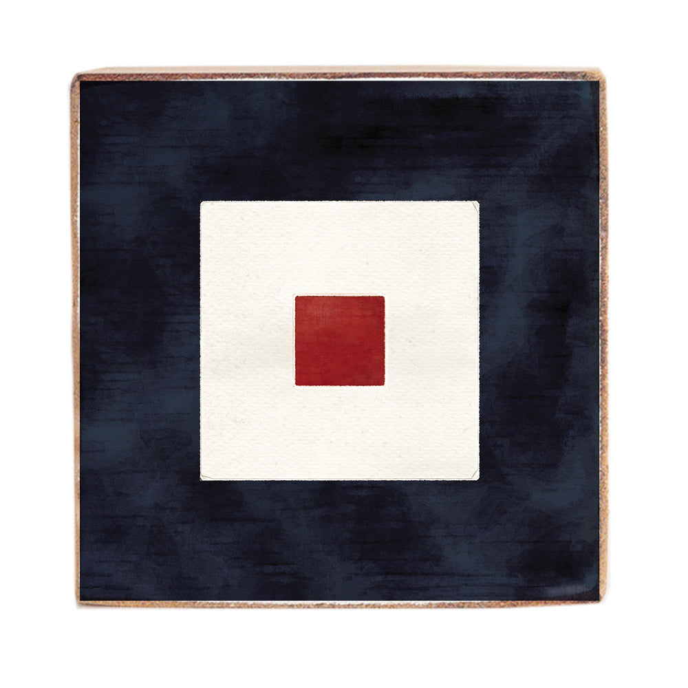Nautical Flag Letter Block