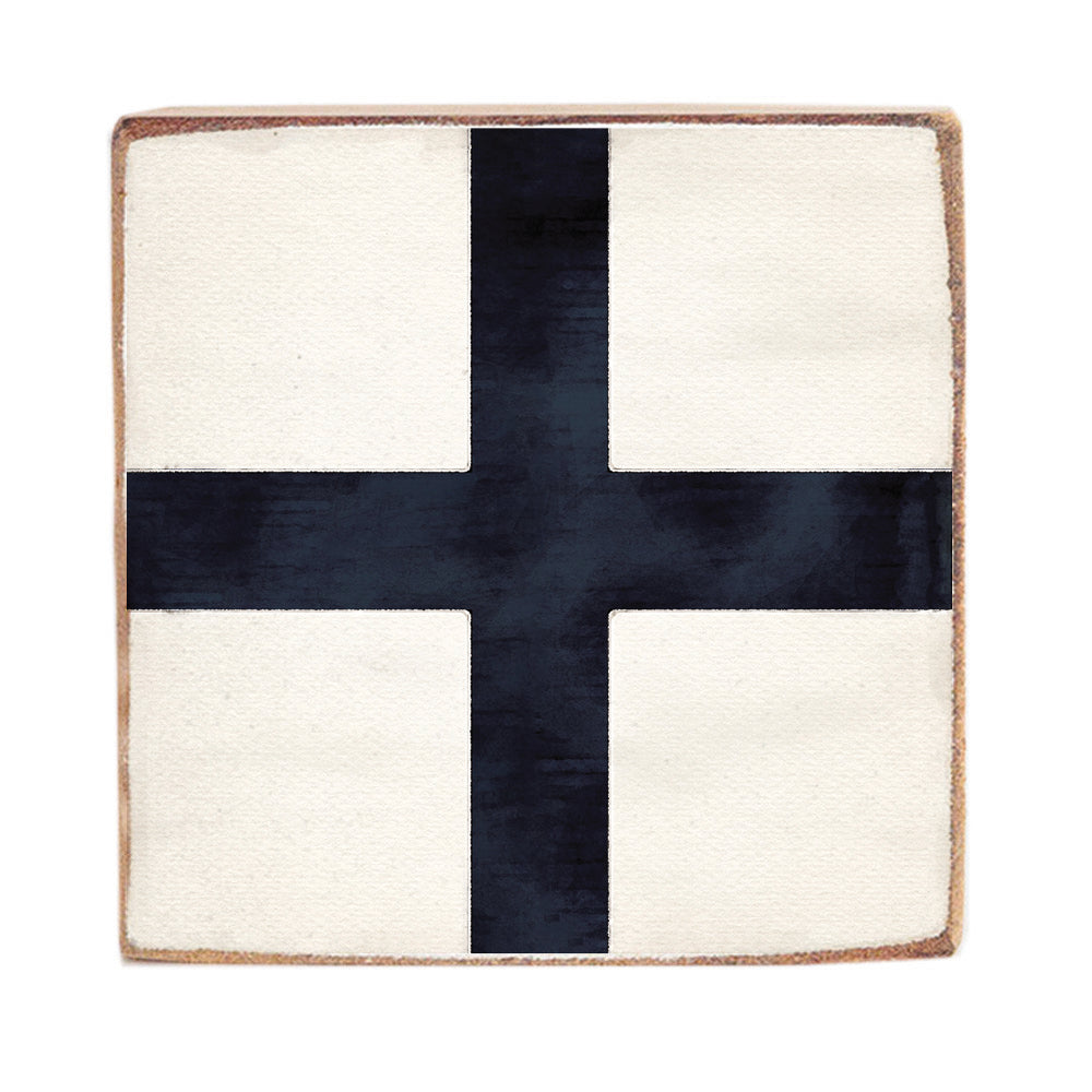 Nautical Flag Letter Block