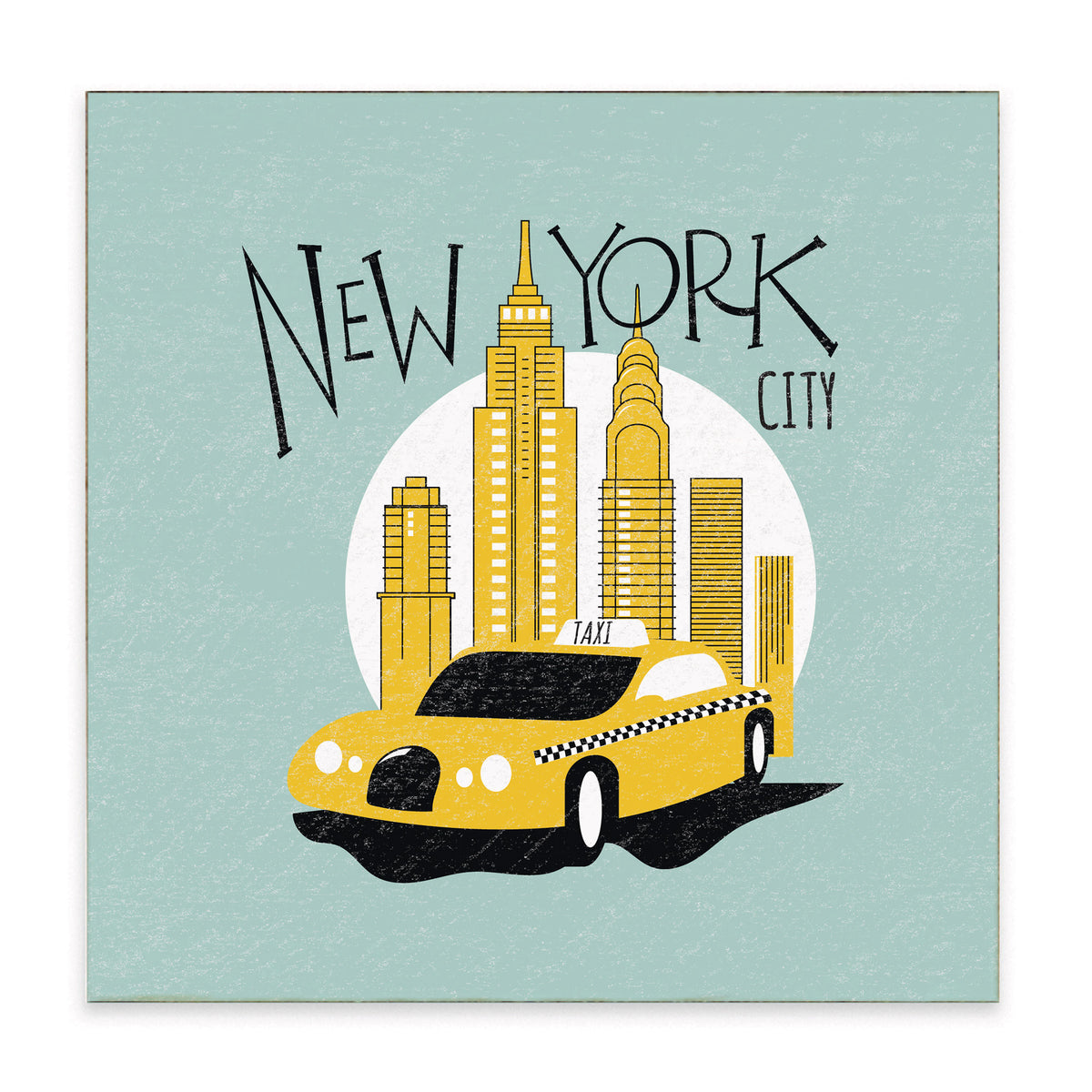 New York City Taxi Block Sign