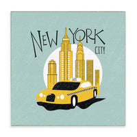 New York City Taxi Block Sign