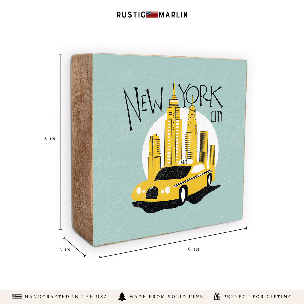 New York City Taxi Block Sign