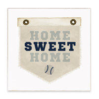Baseball Home Sweet Blue Block Sign