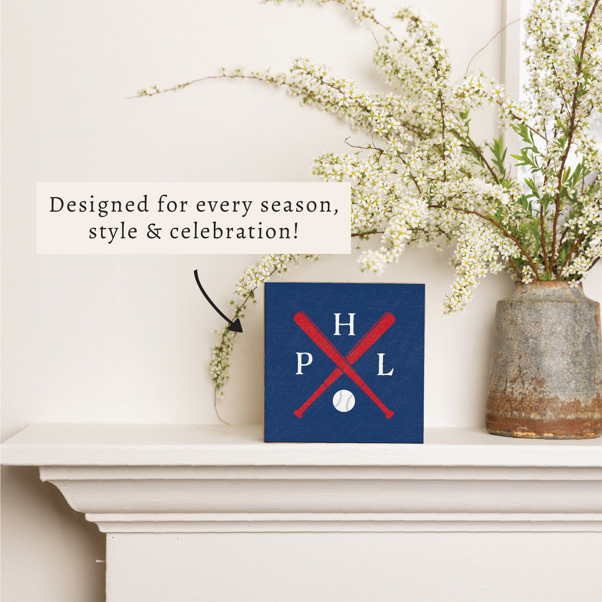 Philadelphia Baseball Bats Block Sign