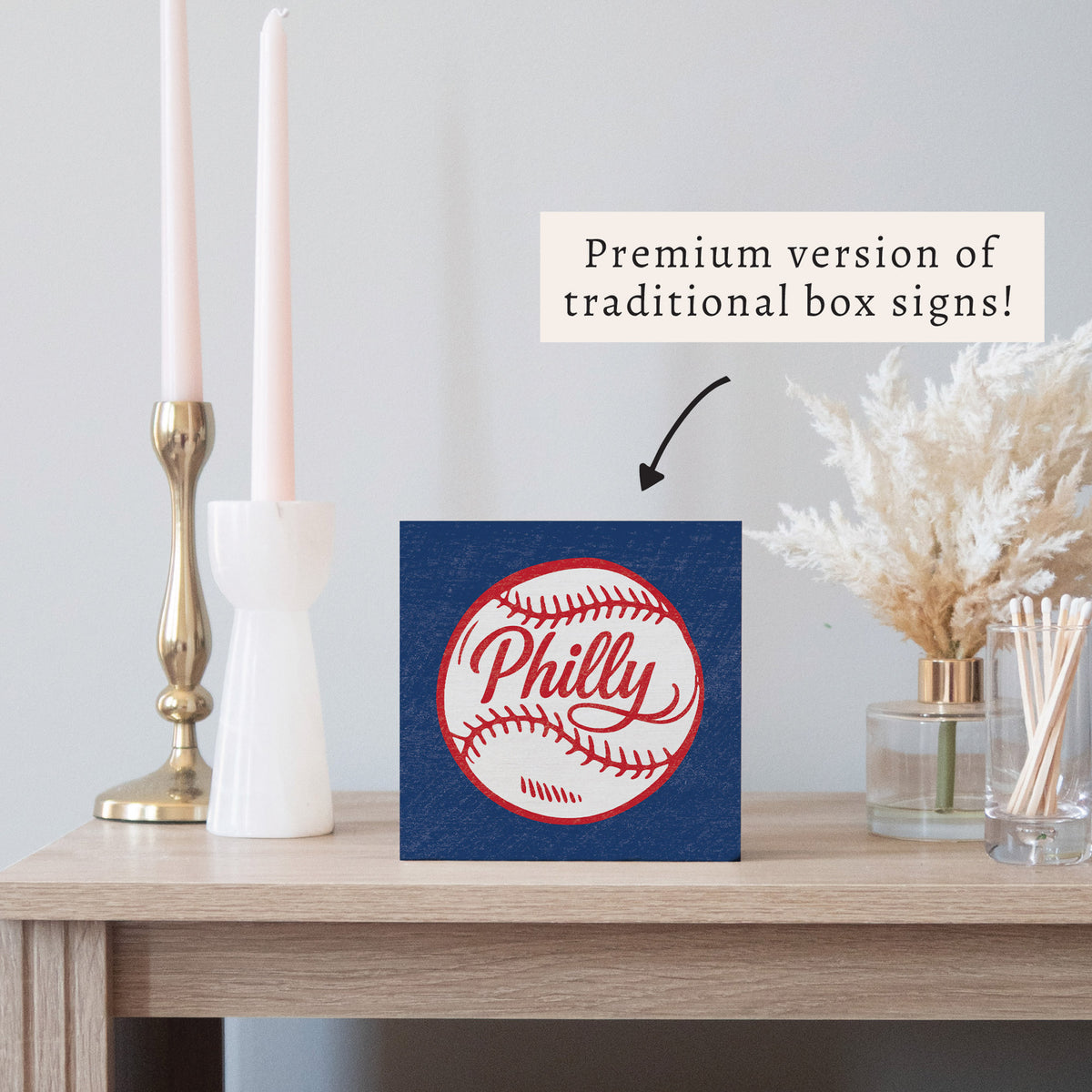 Philly Baseball Block Sign
