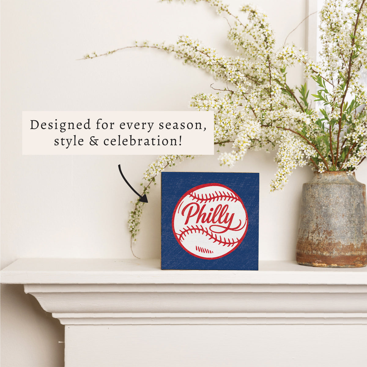 Philly Baseball Block Sign