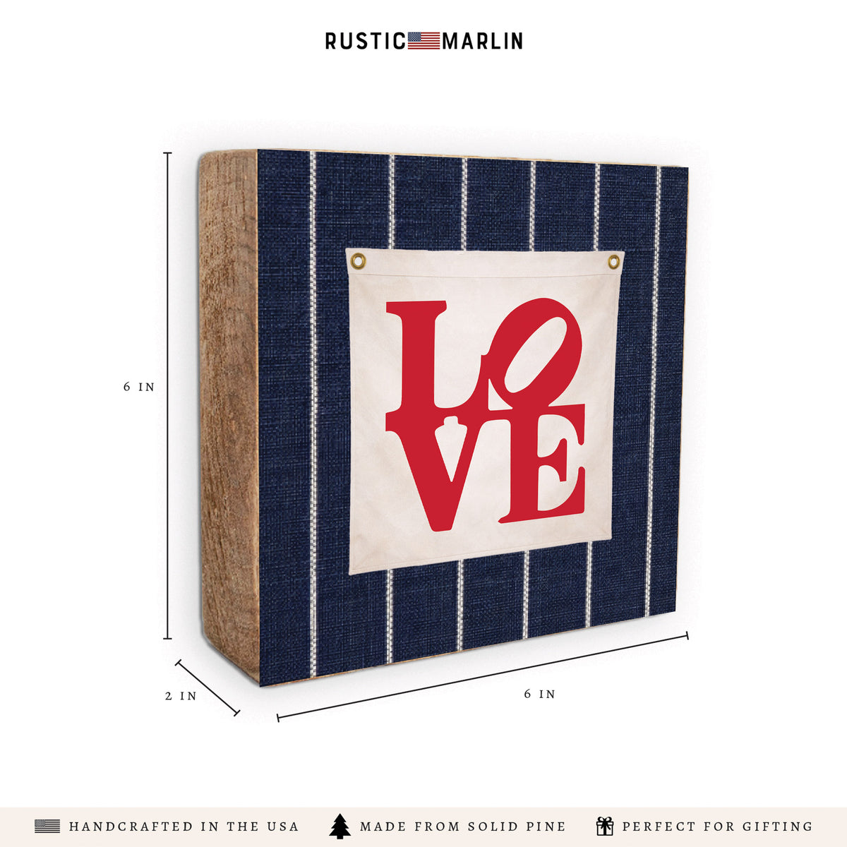 Philadelphia Love Statue Block Sign