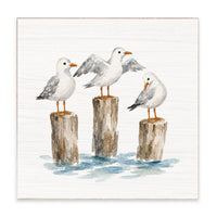 Gull Trio Block Sign