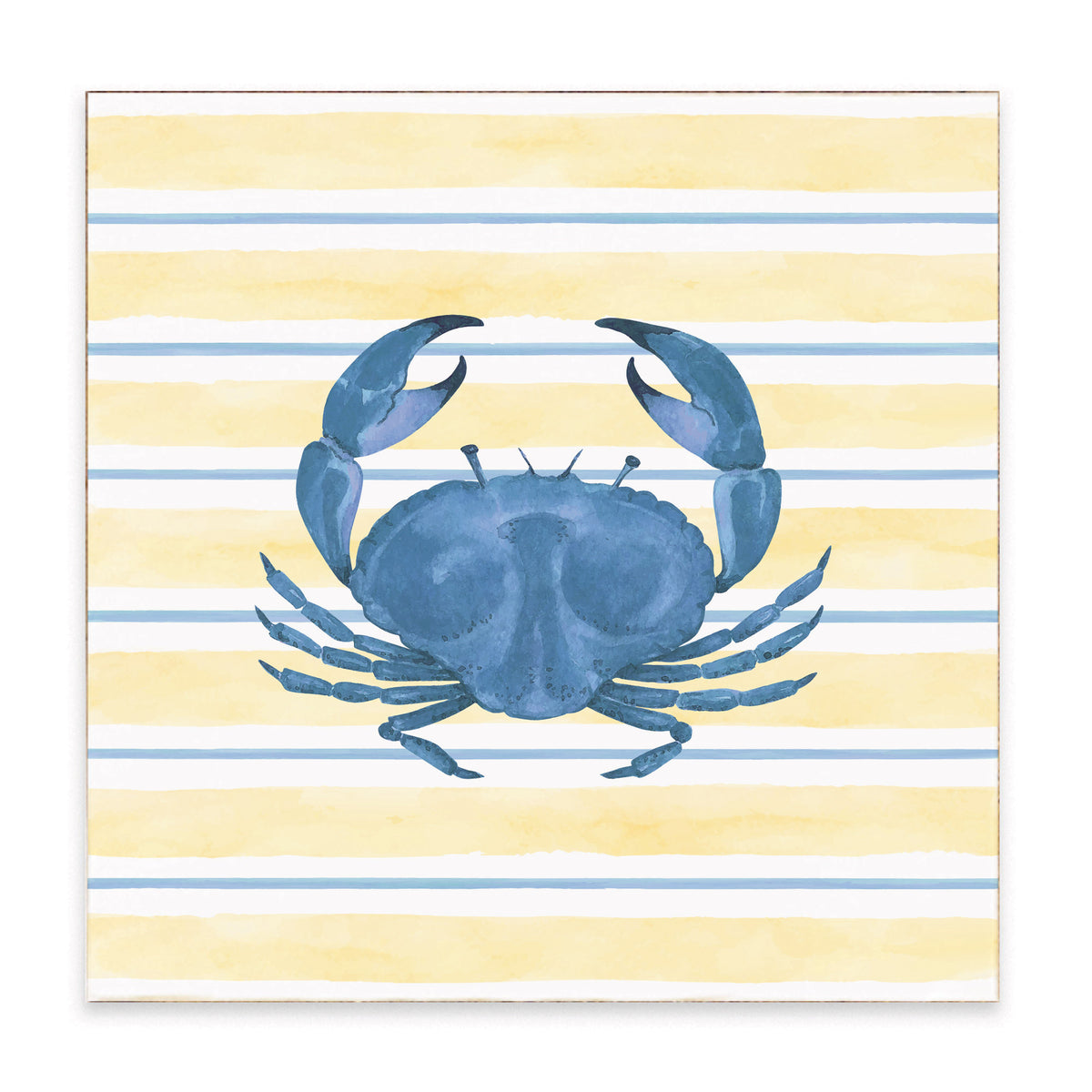 Blue Crab Stripe Block Sign