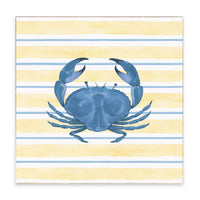 Blue Crab Stripe Block Sign