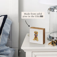 Colorado Flag Dog Block Sign