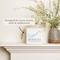 Bermuda Hydrangeas Block Sign