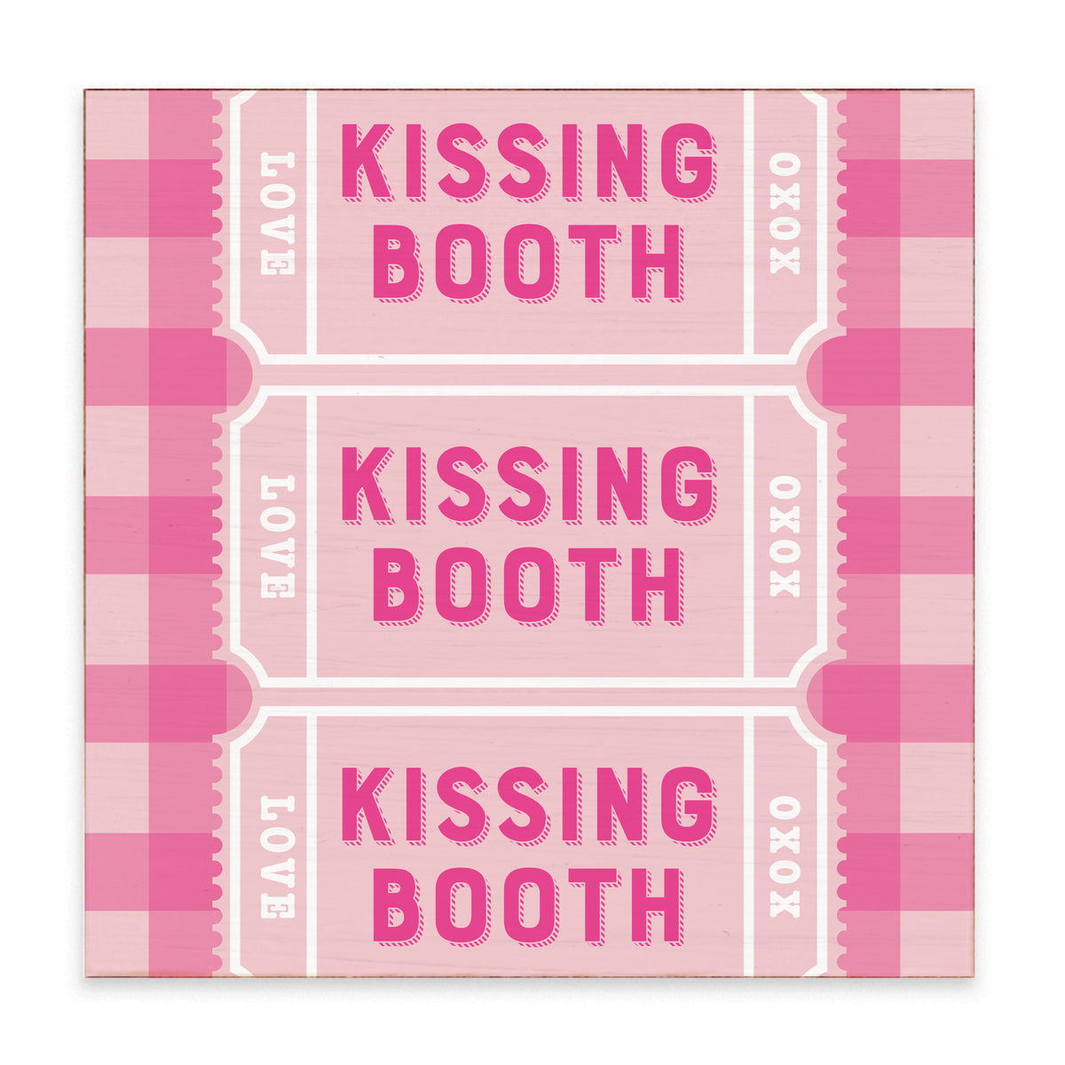 Kissing Booth Block Sign