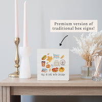 Fall In Love With Chicago Block Sign