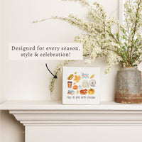 Fall In Love With Chicago Block Sign