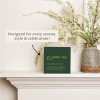 Go Green Bay Defintion  Block Sign