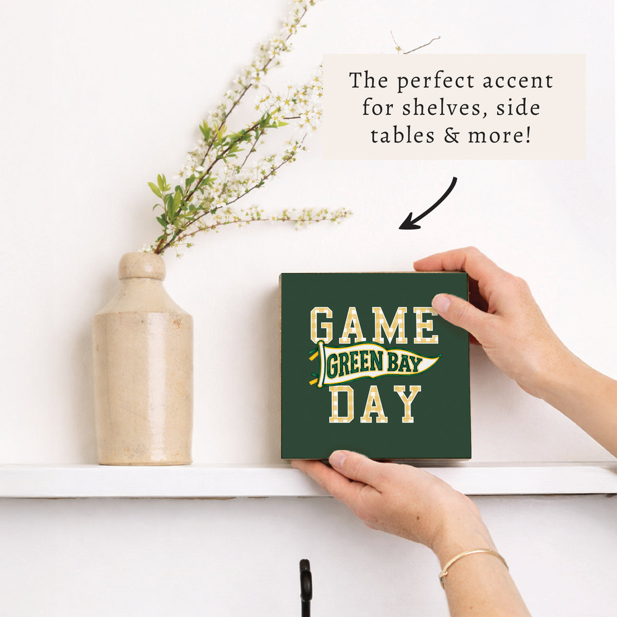 Game Day Green Bay Block Sign