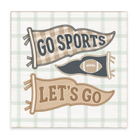 Go Sports Flag Block Sign