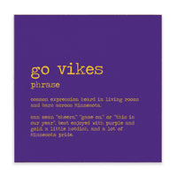 Go Vikes Definition Block Sign