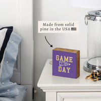 Game Day Minnesota Block Sign