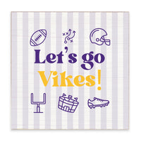 Let’s Go Vikes Icons Block Sign