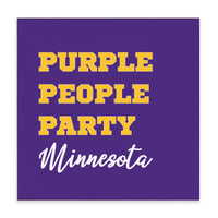 Purple People Party Minnesota Block Sign
