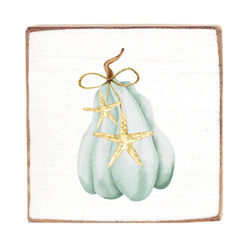Coastal Gourd Block Sign