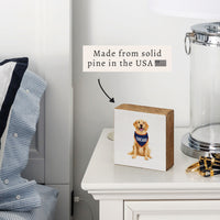 Chicago Football Dog Block Sign