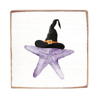 Witch Starfish Wood Block