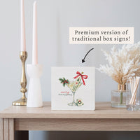 Merry Mahjong Martini Block Sign