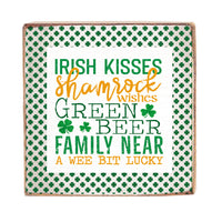St. Patrick's Day Favorites Decorative Square Block Sign