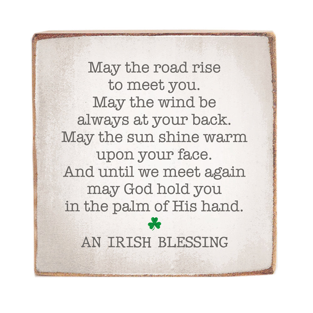 An Irish Blessing Decorative Square Block Sign