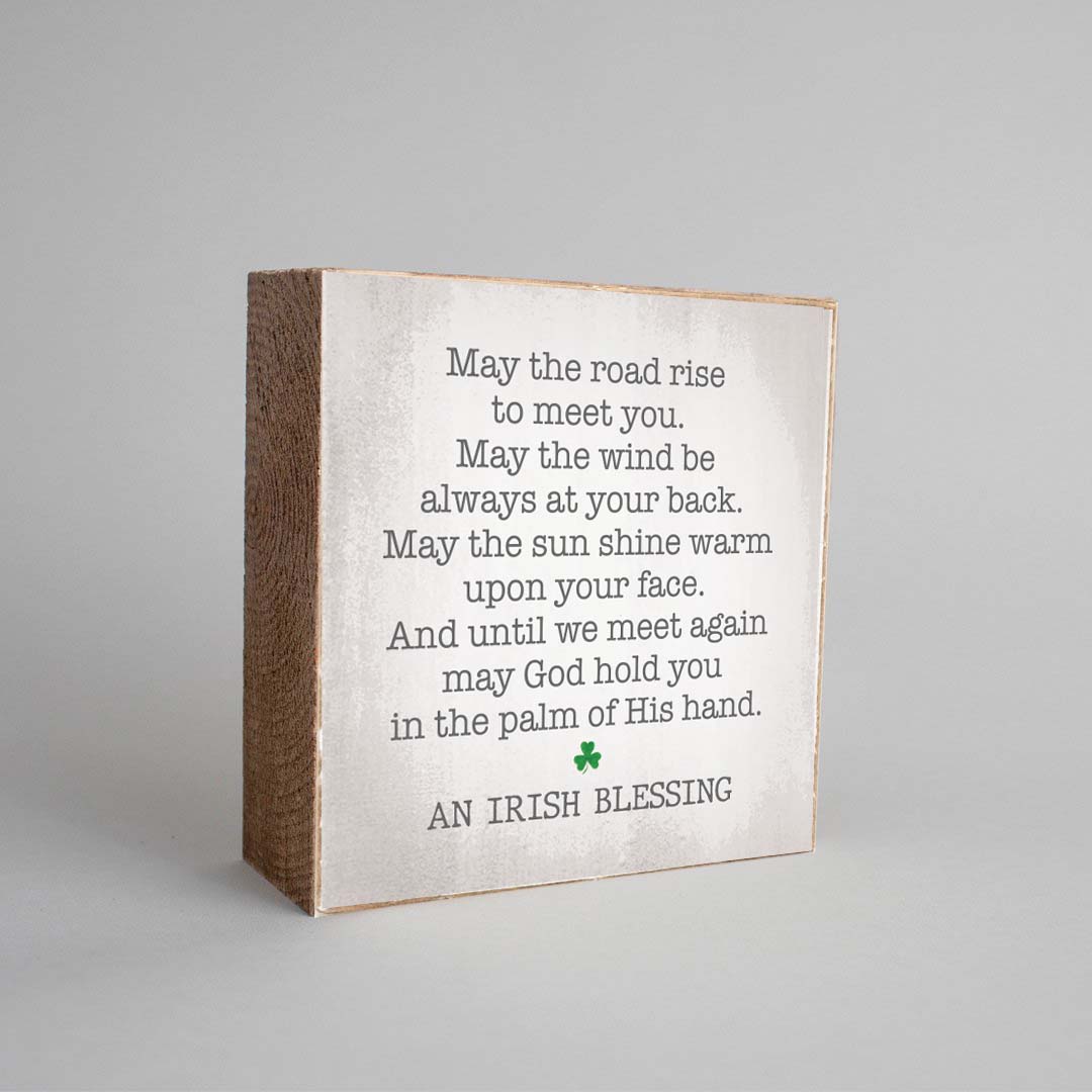 An Irish Blessing Decorative Square Block Sign