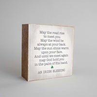An Irish Blessing Decorative Square Block Sign
