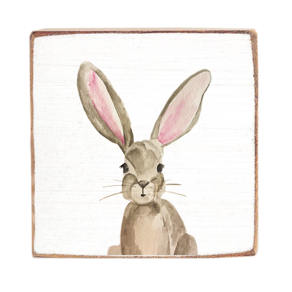 Bunny Decorative Square Block Sign