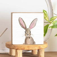 Bunny Decorative Square Block Sign