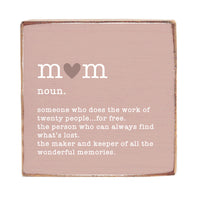 Mom Definition Block Sign