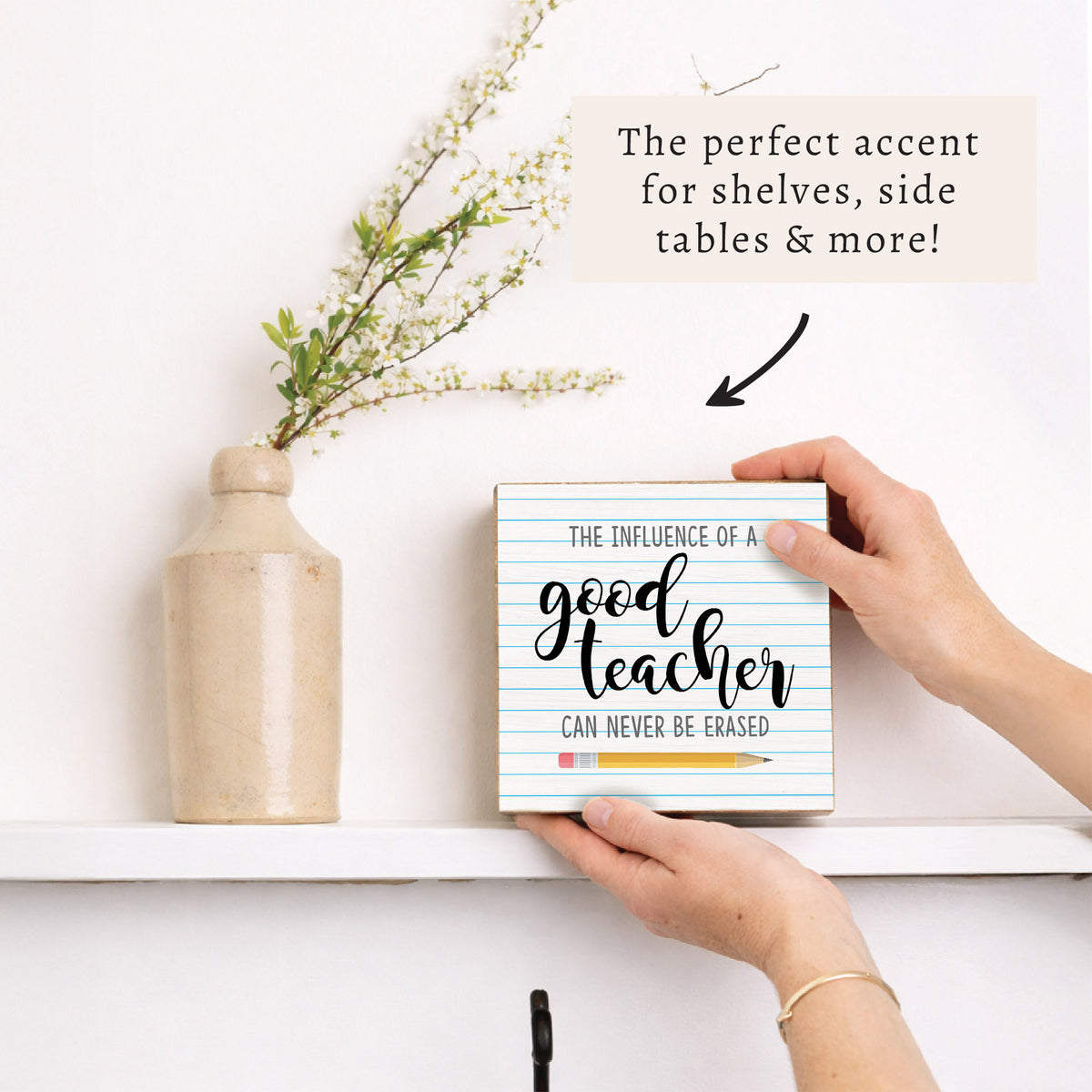 Good Teacher Block Sign