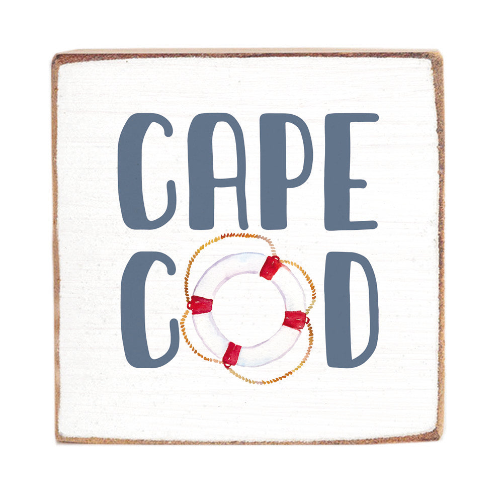 Cape Cod Lifesaver Wood Block