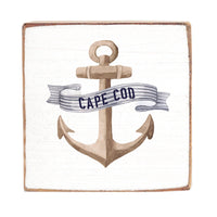 Cape Cod Anchor Wood Block
